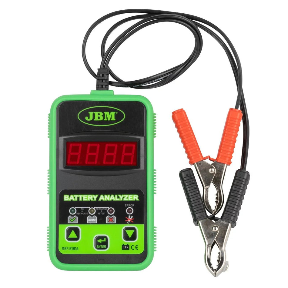 JBM 51816 Pro Comprobador de Baterías Digital 12V