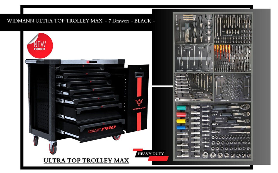 WIDMANN Carro de taller de herramientas con 7 cajones ULTRA XX